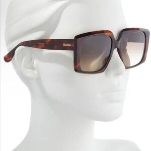 Max Mara logo 6 MM0024 tortoise sunglasses, brand new